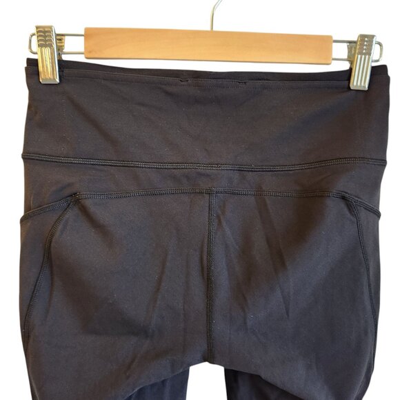 Lululemon Pants Women's Black 6 Leggings Run On Crop 21" Pockets - Picture 10 of 11
